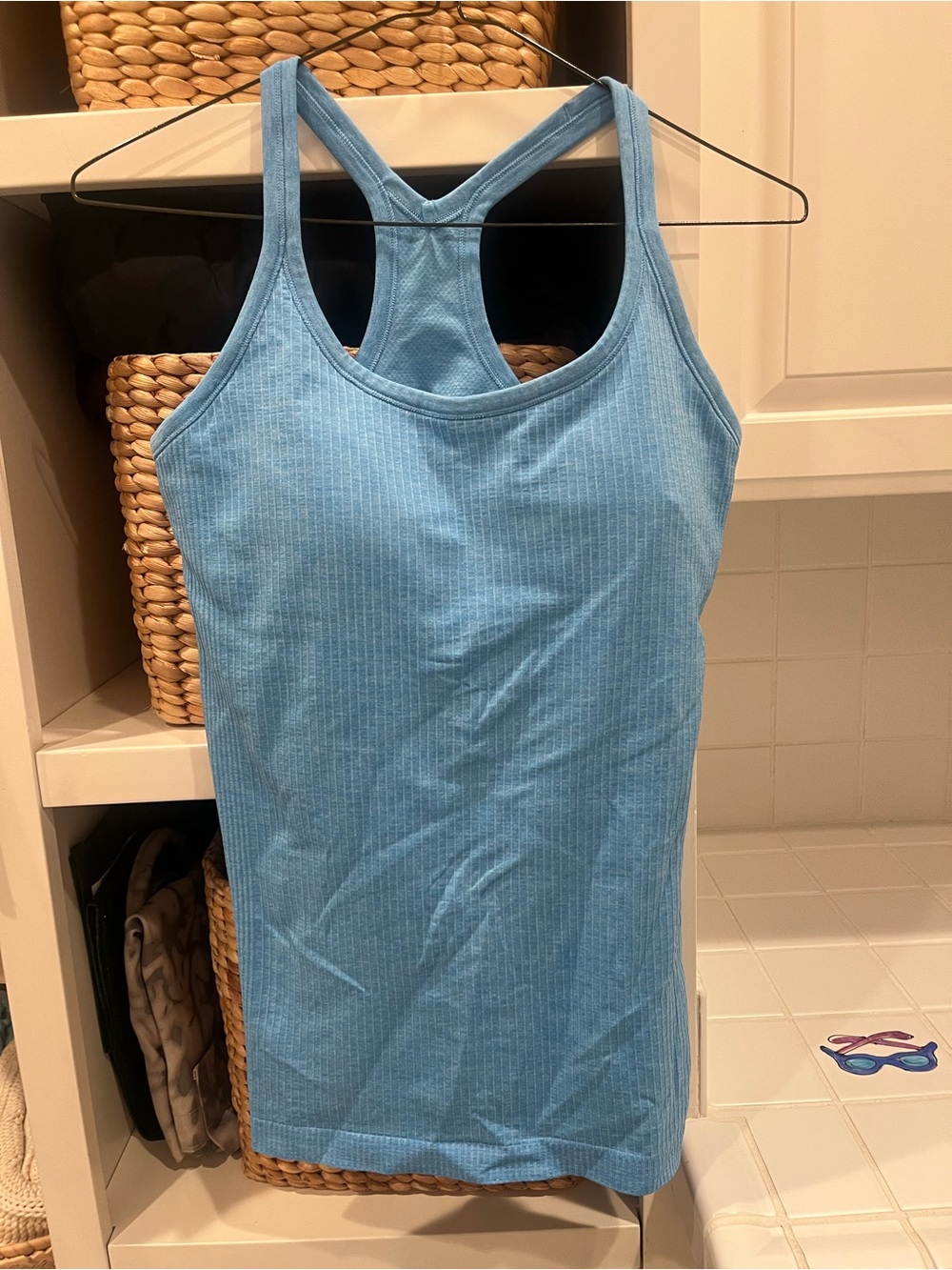 🍋LULULEMON Ribbed Racerback Tank Top in Light Blue